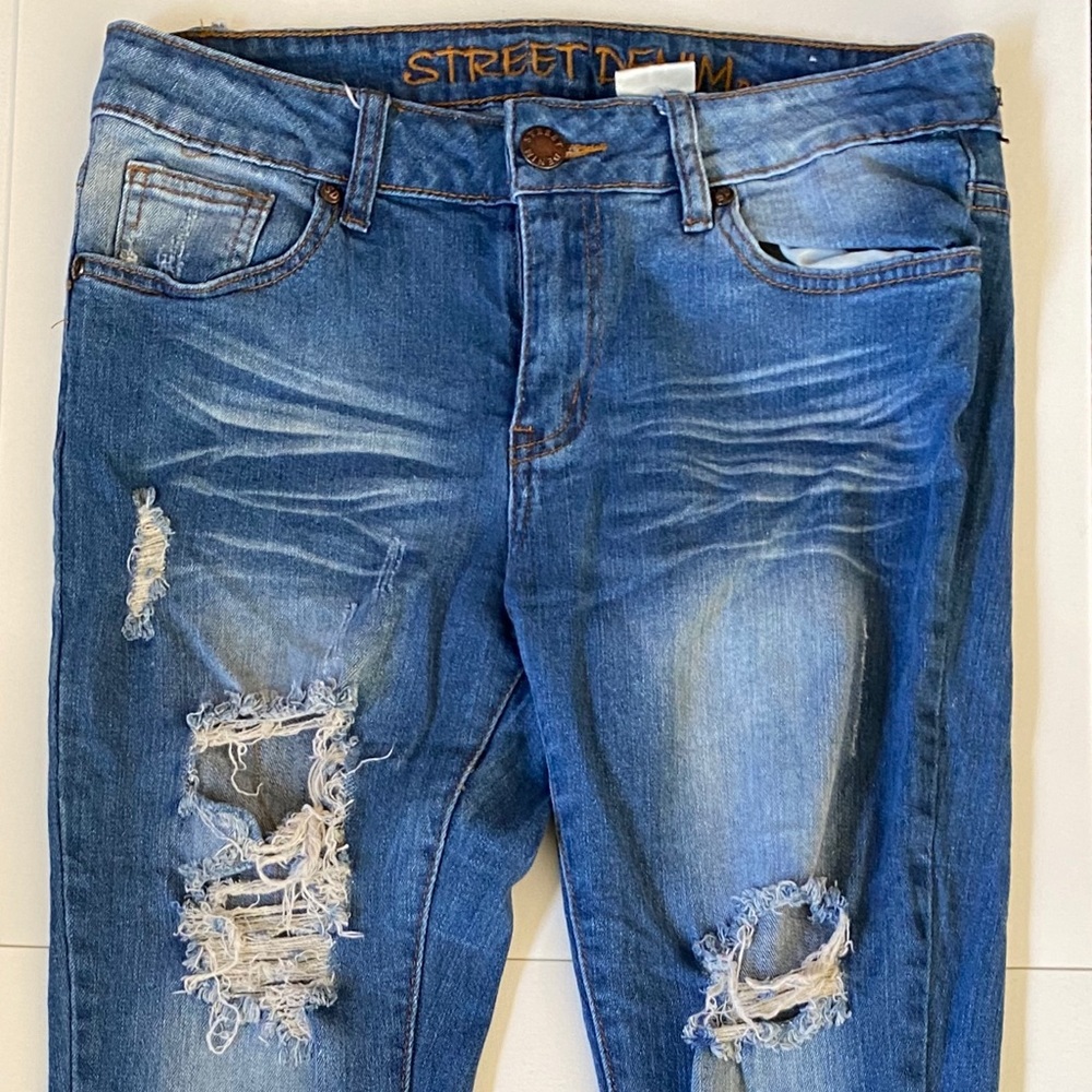 Street Denim boyfriend jean curvy skinny